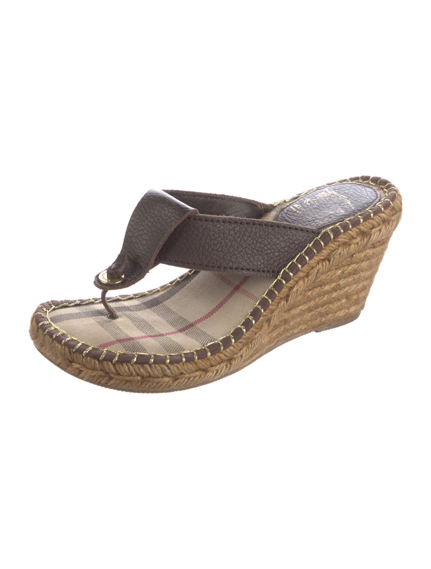 Burberry Vintage Leather Espadrilles